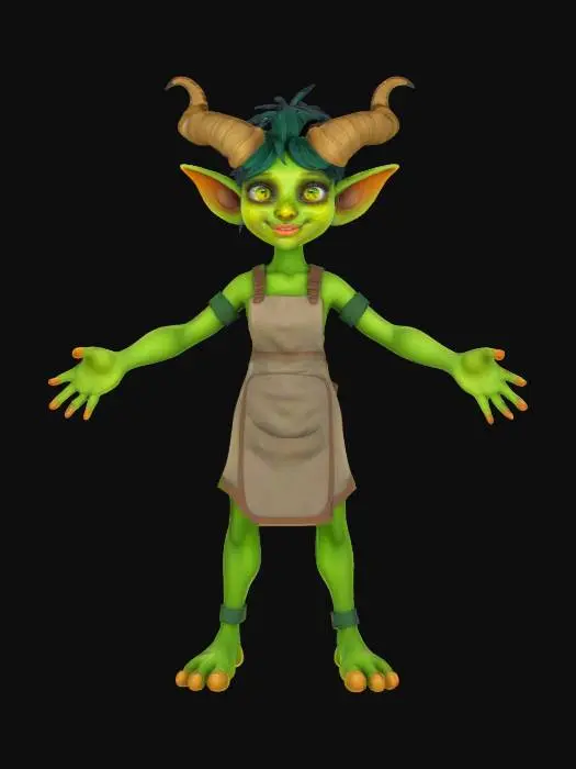3D model for Dargon Goblin Baker's Assistant