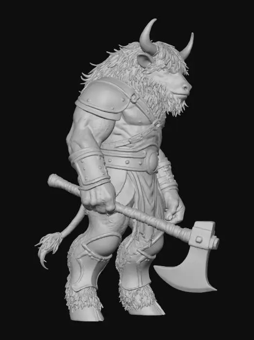3D model for Highland Minotaur Gladiator