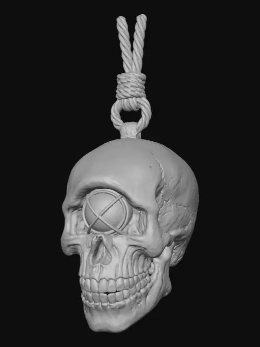 3D model for Cyclops Skull Lantern, #Halloween2025#