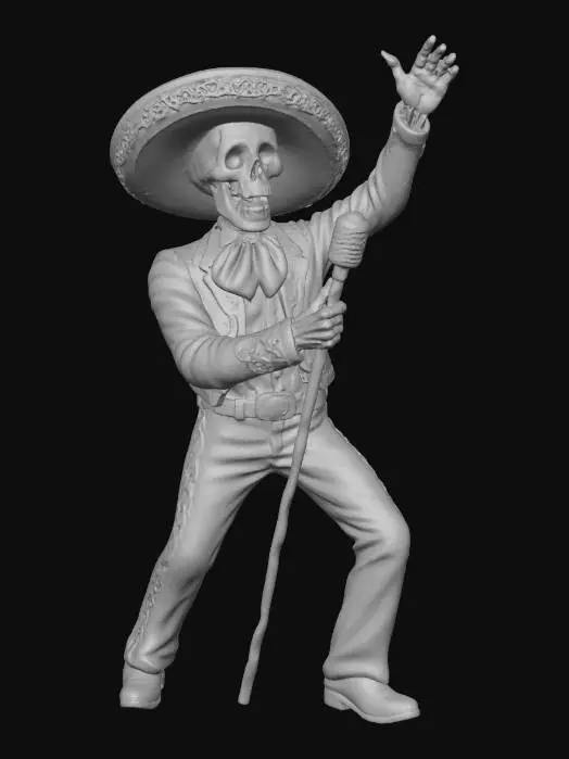 3D model for Calavera Singer, #Halloween2025#
