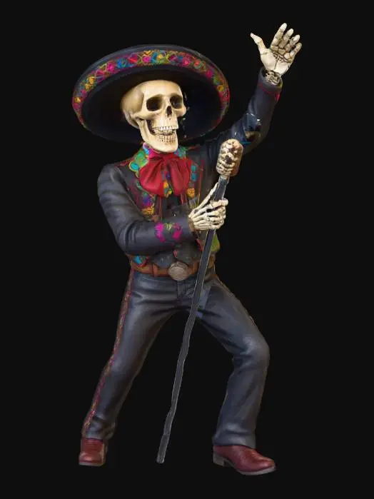 3D model for Calavera Singer, #Halloween2025#