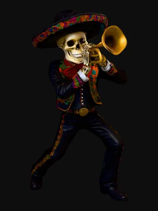 3D model for Calavera Trumpeter, #Halloween2025#