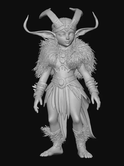 3D model for Goblin Shaman Priestess