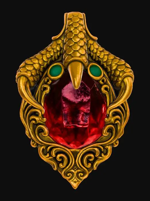 3D model for Dragon's Claw Pendant