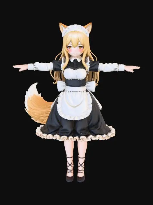 3D model for Shy Maid of the Fox Realm