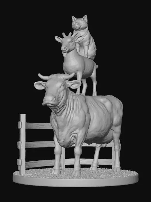 3D model for Farmyard Tower