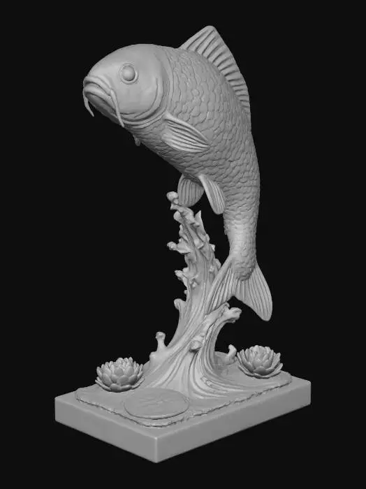 3D model for Koi Leaping