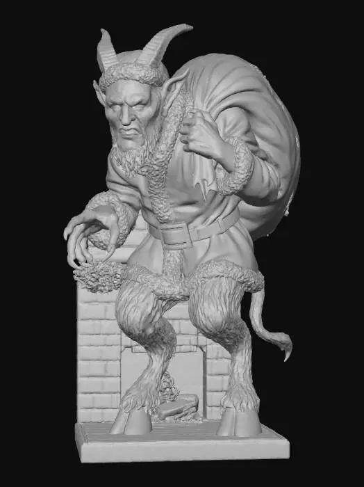 3D model for Krampus by the Fireplace