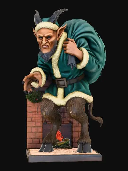 3D model for Krampus by the Fireplace