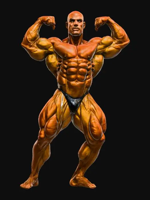 3D model for Bodybuilder Pose