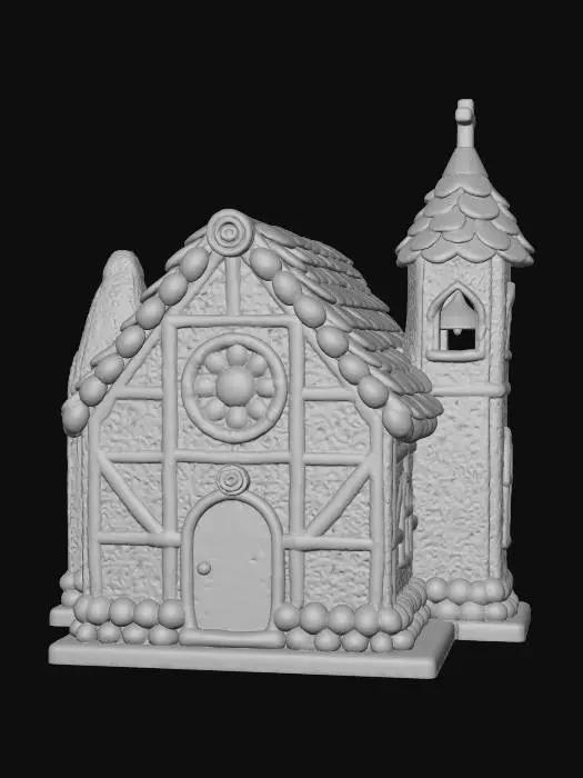 3D model for Gingerbread Chapel, #Christmas2025#