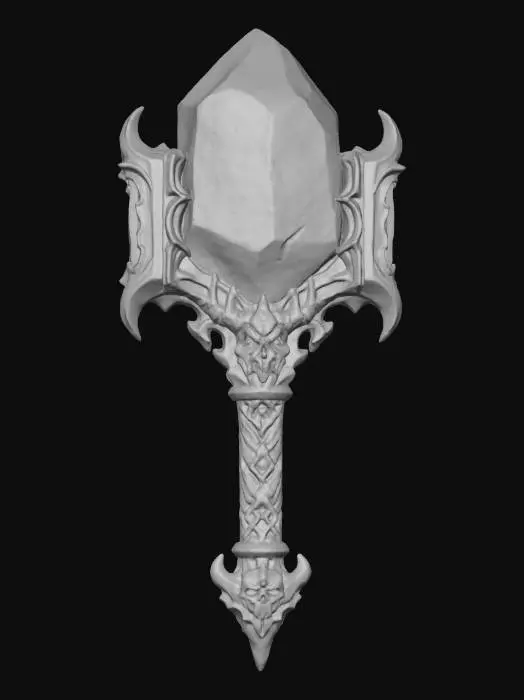 3D model for Ametrine Hammer Wand