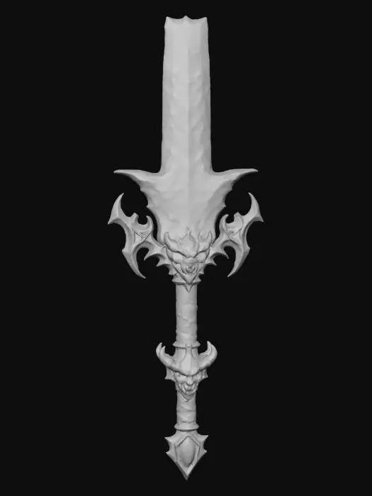 3D model for Hell-forged Infernal Great sword