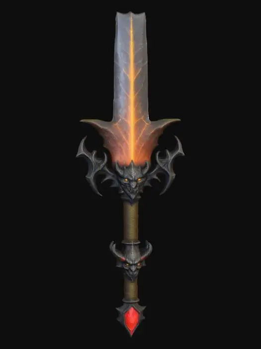 3D model for Hell-forged Infernal Great sword