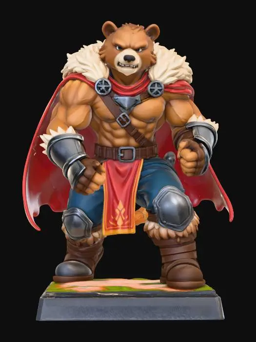 3D model for Bearman Pugilist Champion
