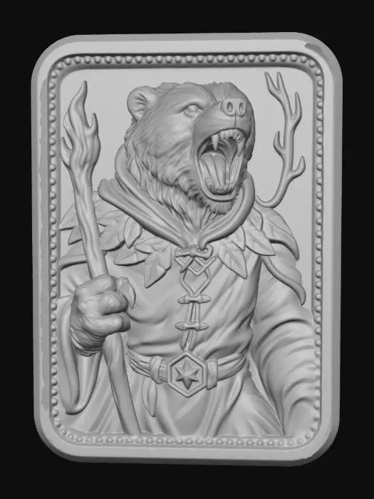 3D model for Golden Bear Token