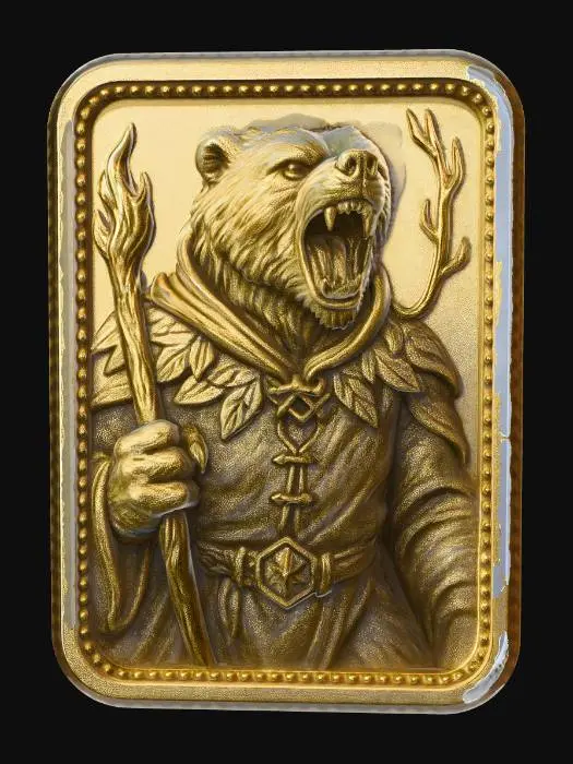 3D model for Golden Bear Token