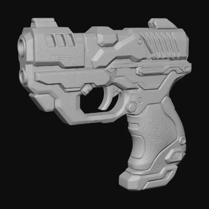 3D model for FuturePunk Pistol