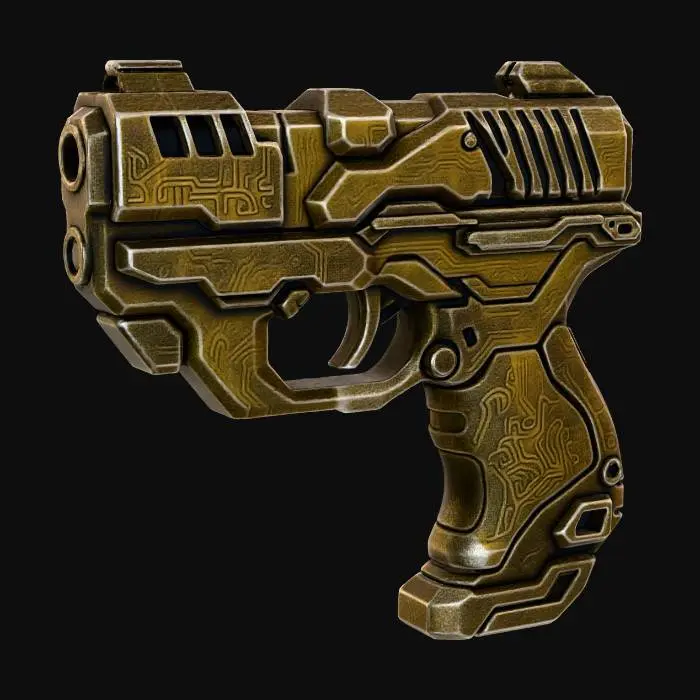 3D model for FuturePunk Pistol