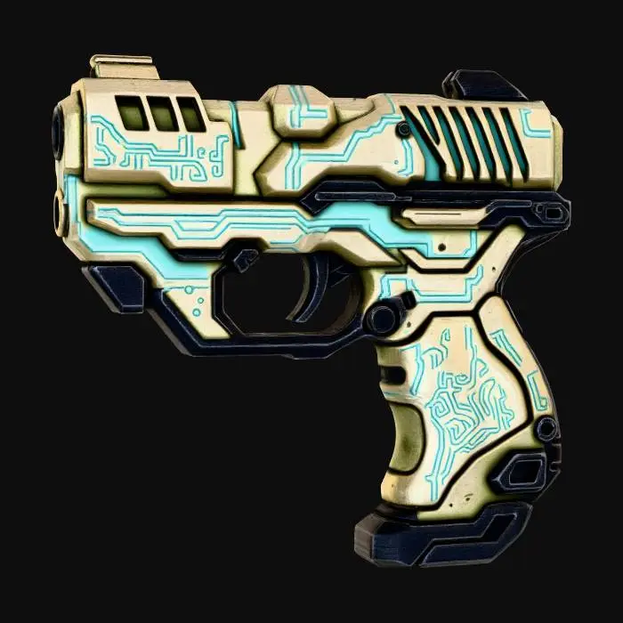 3D model for FuturePunk Pistol