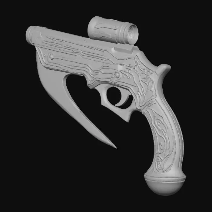 3D model for FuturePunk Ranger Pistol