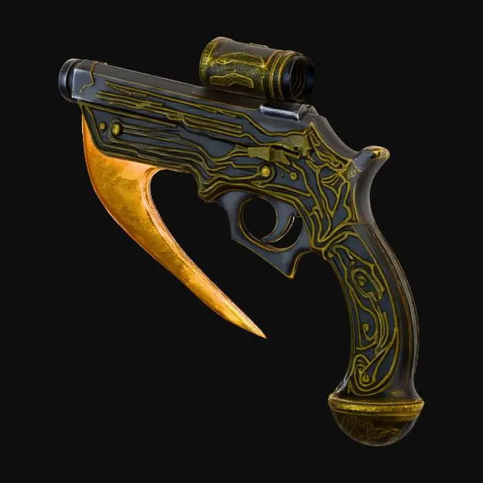 3D model for FuturePunk Ranger Pistol