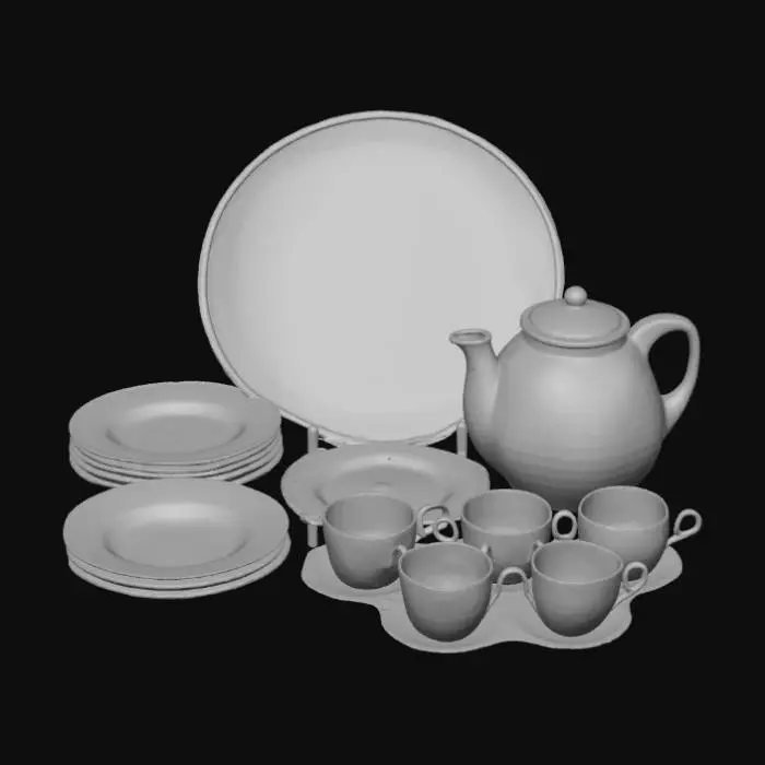 3D model for Porcelain Serenity Collection