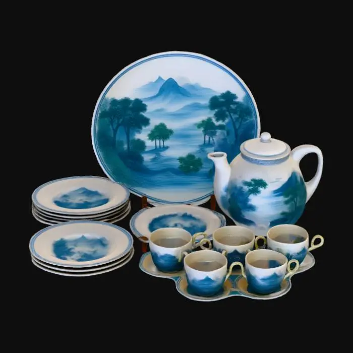 3D model for Porcelain Serenity Collection