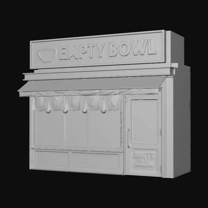 3D model for Empty Bowl Noodle Shop Exterior