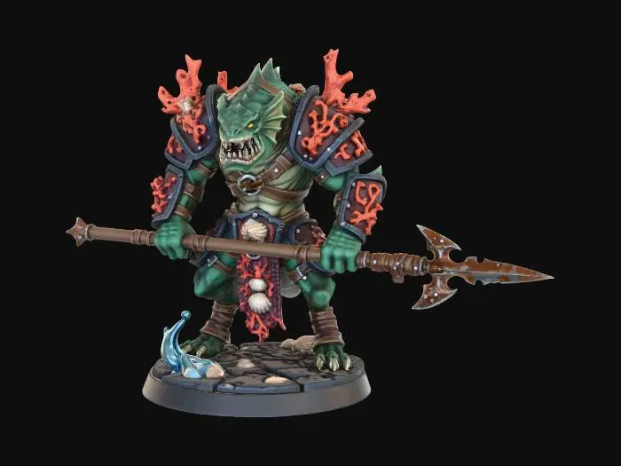 3D model for Lizard Warrior Sentinel