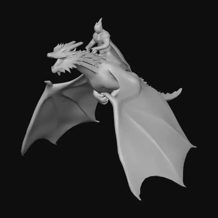 3D model for Dragon Rider