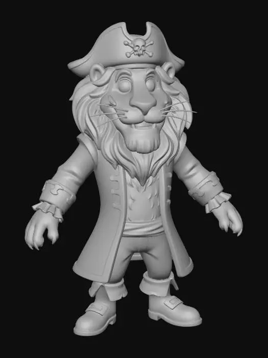 3D model for Pirate Lion Adventure