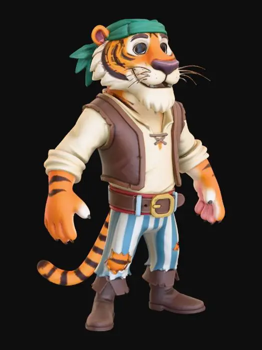 3D model for Pirate Tiger Adventure