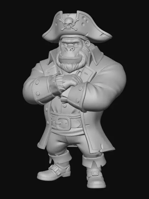 3D model for Pirate Gorilla