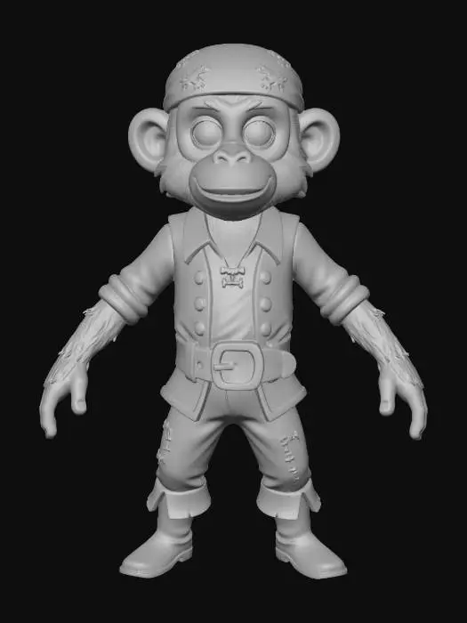 3D model for Pirate Monkey Adventure