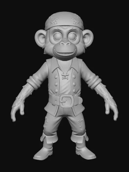 3D model for Pirate Monkey Adventure