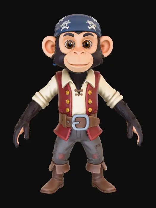 3D model for Pirate Monkey Adventure