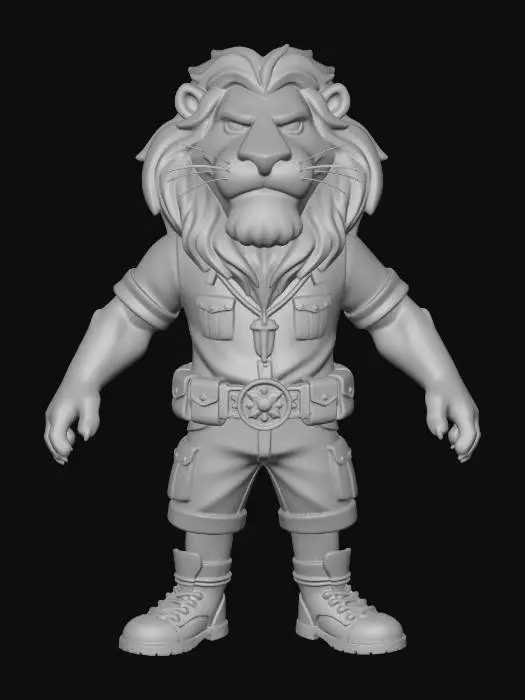 3D model for Explorer Lion