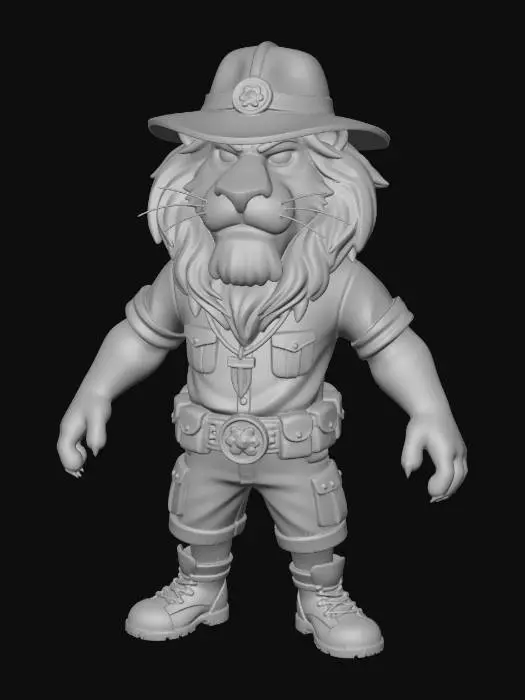 3D model for Scout Lion