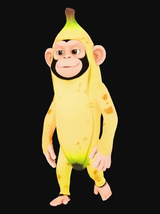 3D model for Banana Monkey Mischief