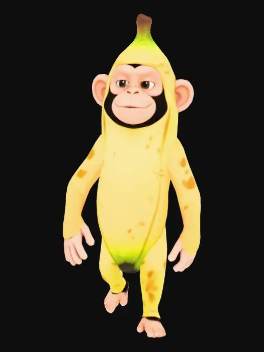 3D model for Banana Monkey Mischief