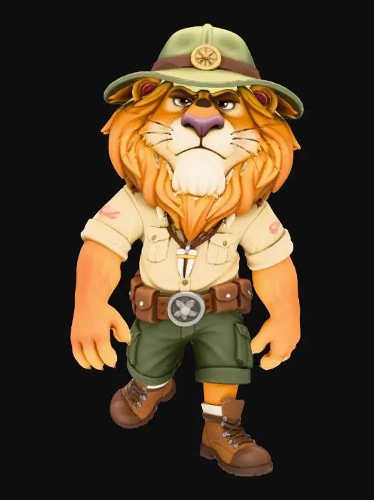 3D model for Scout Lion