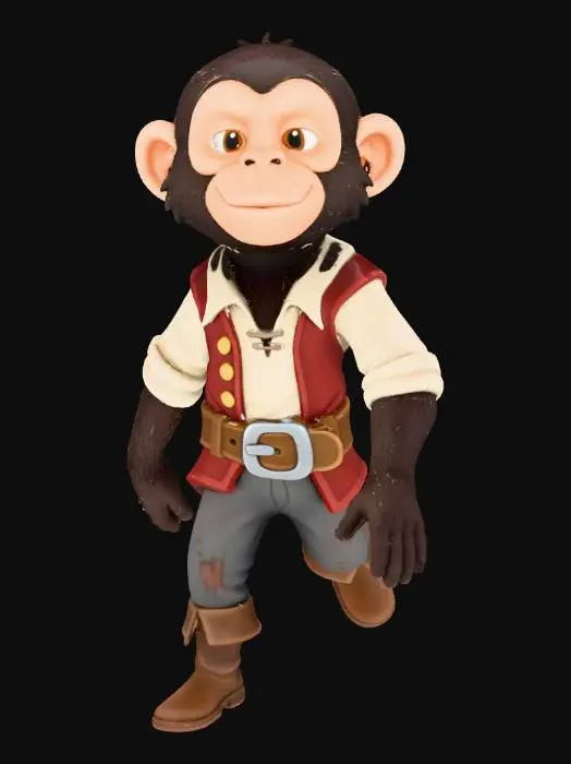 3D model for Monkey Adventurer