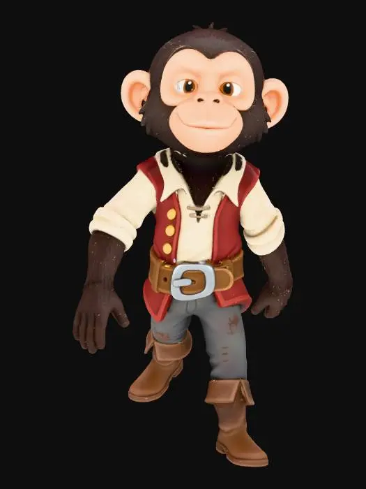 3D model for Monkey Adventurer