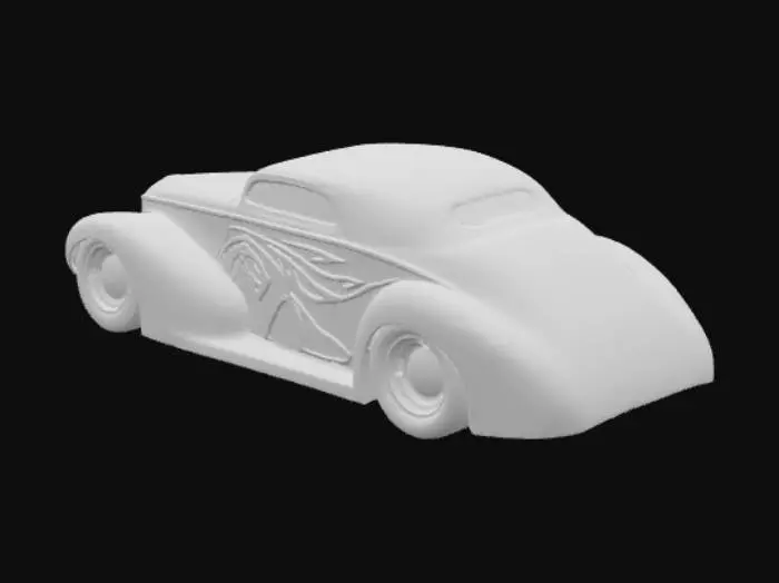 3D model for Flame Coupe Sketch