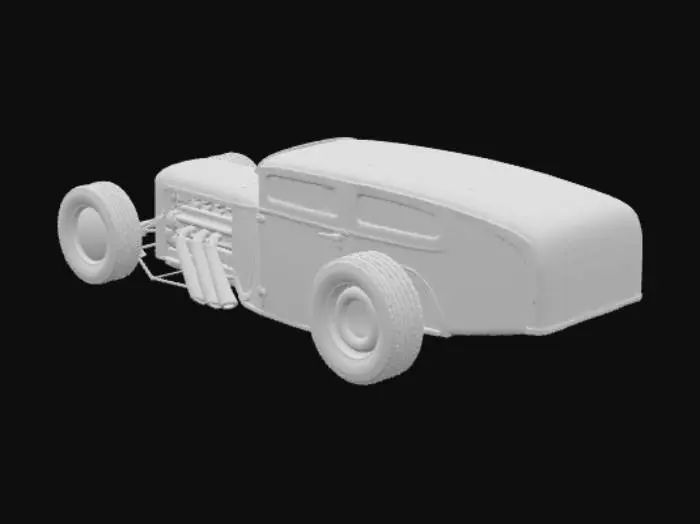 3D model for Streamlined Hot Rod