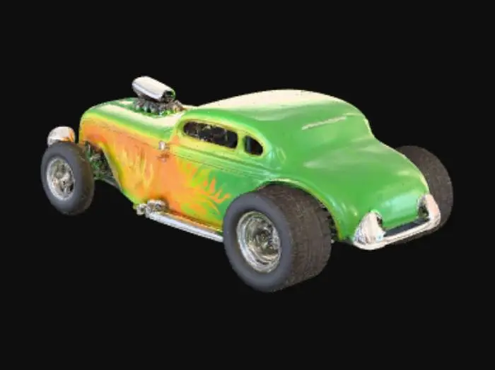 3D model for Green Blaze Hot Rod