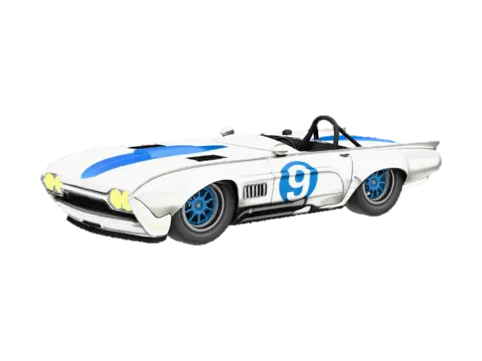 Speed Racer Dream - Automobiles model 3D, wygenerowany przez AI
