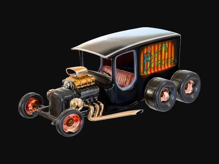 3D model for Butterfly Circus Car
