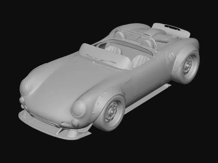 3D model for 1956 Porsche 550 Spyder Restomod